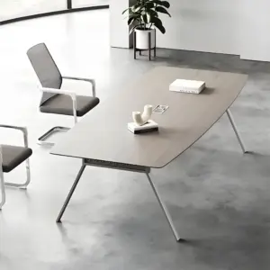 Simple Oval Conference Table Office Desk - L280 x W120 x H75 CM