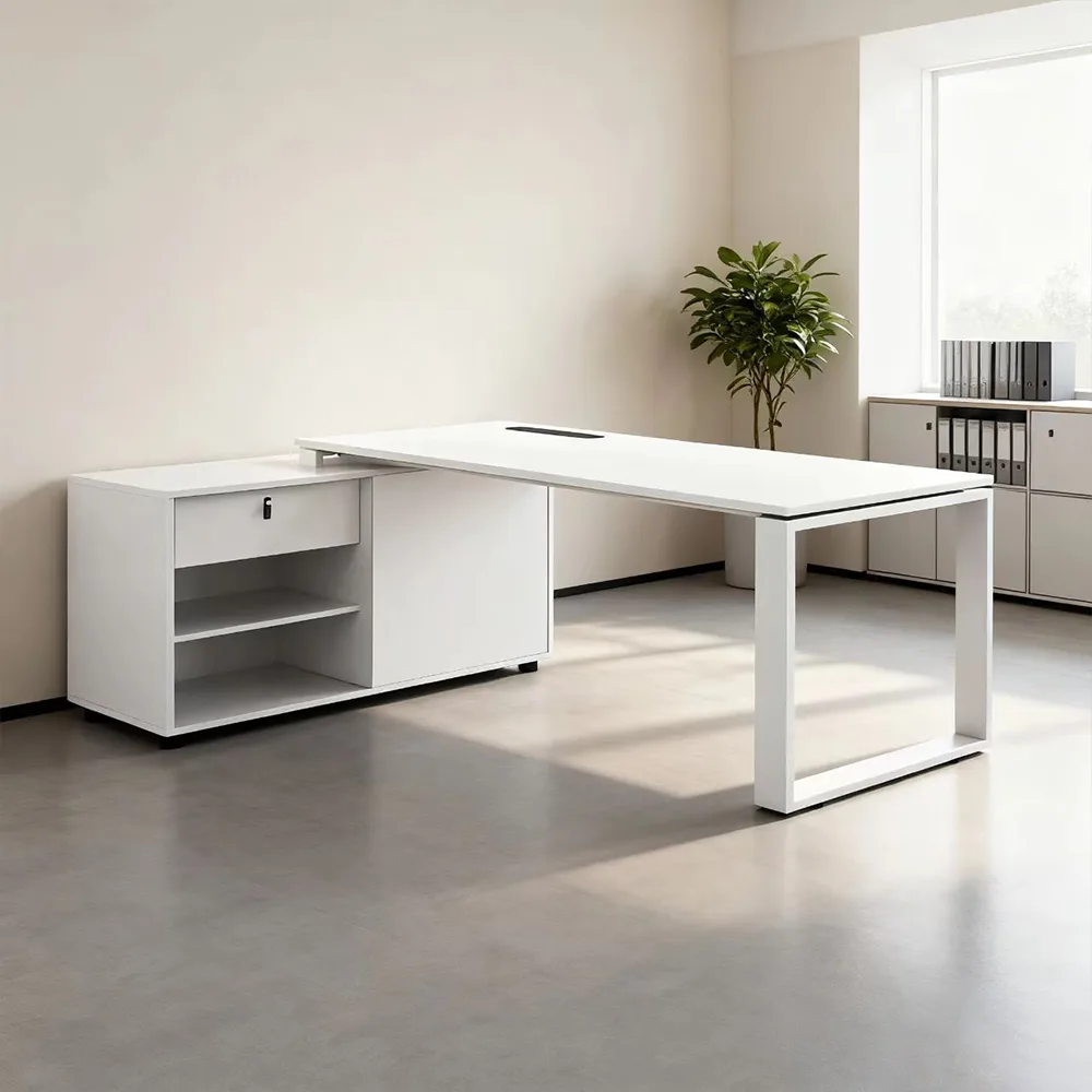 Modern Executive Office Desk - Simple & Large