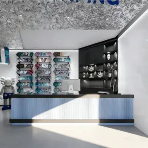 Simple Modern Cashier Counter - Tide Play Store - L220 X W60 X H100 CM