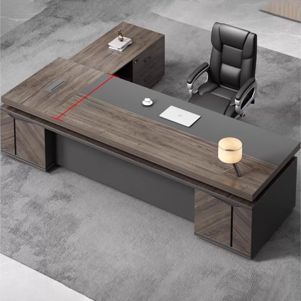 Elegant Vintage Executive Desk - Maoters