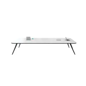 White Negotiatio Conference Table - L200 x W100 x H75 CM