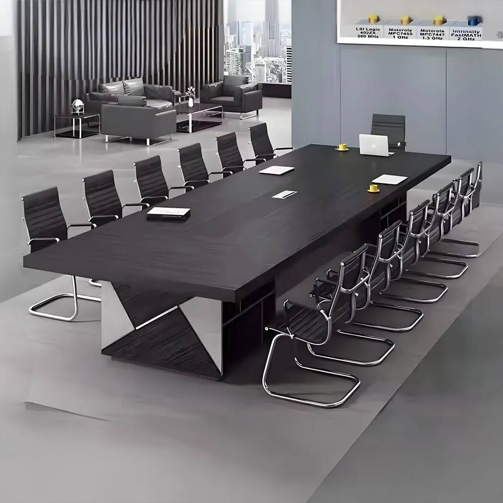 Modern Solid Wood Conference Table - Top Negotiation Choice