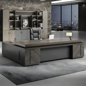 Elegant Vintage Executive Desk - Maoters