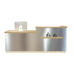 Simple Modern Small Bar Shop Corner Desk Table - L140 x W60 x H100 CM