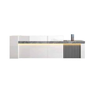 Modern Front Desk Cashier Counter - Maoters - L140 x W60 x H100 CM, Right type