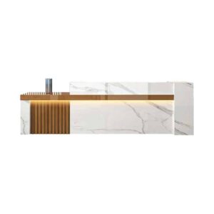 Modern Front Desk Cashier Counter - Maoters - L220 x W60 x H100 CM, Left type