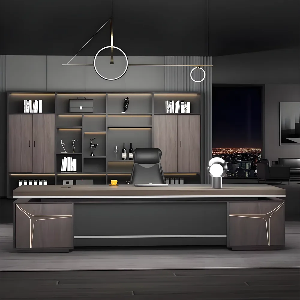 Luxurious Corne wood Executive Desk