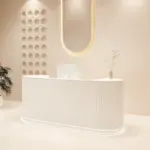 Cream Style Cashier Desk - Boutique Counter