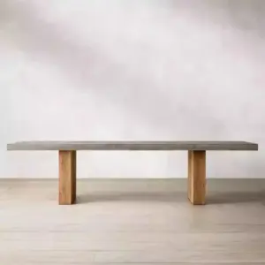 Minimalist Solid Wood Conference Table - Maoters - L380 x W120 x H75 CM