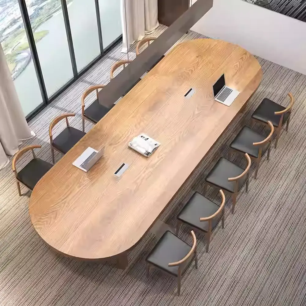 Solid Wood Elegant Oval Conference Table Solid Wood Elegant Oval Conference Table