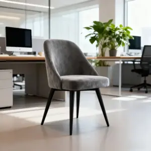 Stone Conference Table Marble Office Desk - Maoters - L48 x W50 x H90 CM (Four Chairs)