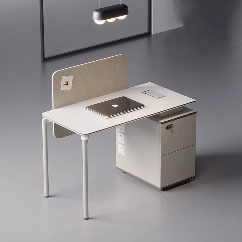 Simple Modern Desk with Storage - Maoters