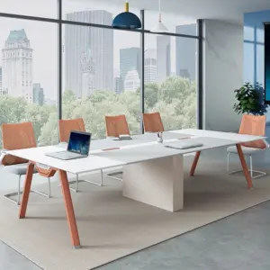 Rectangular Panel Conference Table - Maoters - L200 x W100 x H75 CM