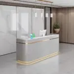 Corner Synthetic Laminate Reception Desk
