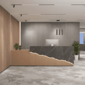 Elegant Front Desk Reception Counter - L260 x W60 x H100 CM
