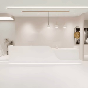 Rectangular Laminate Reception Desk - L240 x W60 x H100 CM