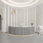 Simple Modern Round Bar Cashier Table - Maoters