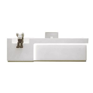 Simple Modern Stainless Steel Reception Desk - Maoters - L200 x W60 x H100 CM