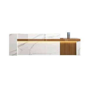 Modern Front Desk Cashier Counter - Maoters - L180 x W60 x H100 CM, Right type