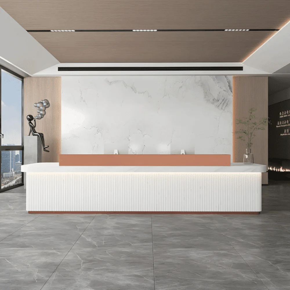 Modern Minimalist Company Hotel Front Desk