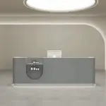 Rectangular Wood Reception Desk