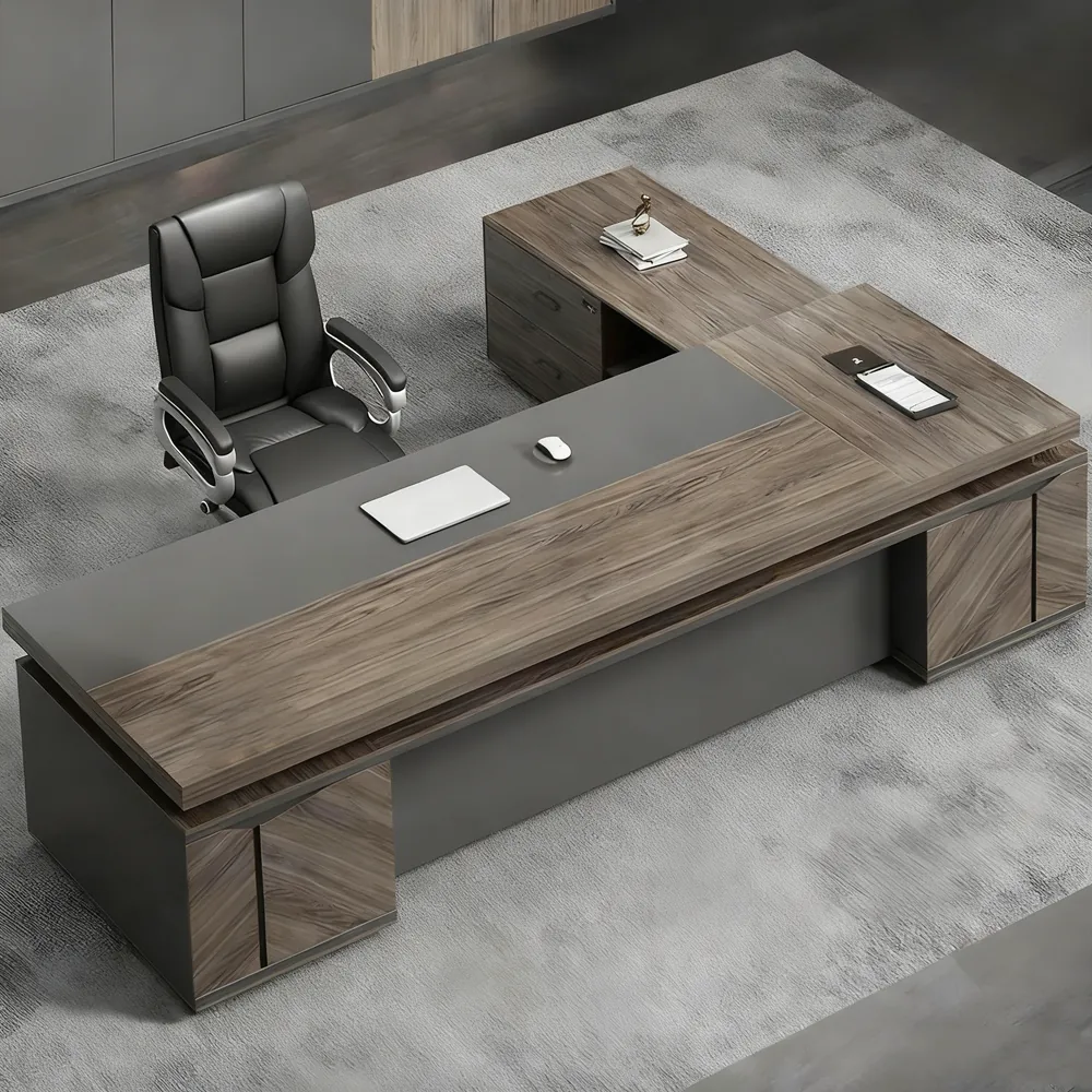 Elegant Vintage Executive Desk - Maoters Elegant Vintage Executive Desk - Maoters