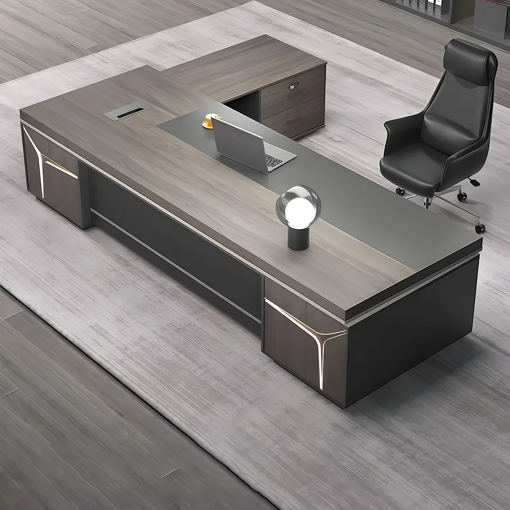 Luxurious Corne wood Executive Desk Luxurious Corne wood Executive Desk