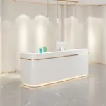 Corner Synthetic Laminate Reception Desk