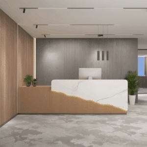 Elegant Front Desk Reception Counter - L240 x W60 x H100 CM