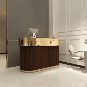 Modern Reception Desk for Beauty Salons - L120 X W60 X H100 CM