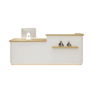 Simple Modern Small Bar Shop Corner Desk Table - L120 x W60 x H100 CM
