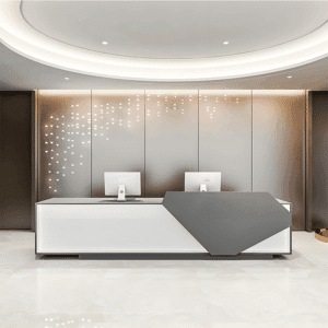 Simple & Modern Reception Desk - L200 X W60 X H100 CM