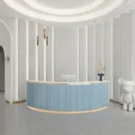 Simple Modern Round Bar Cashier Table - Maoters