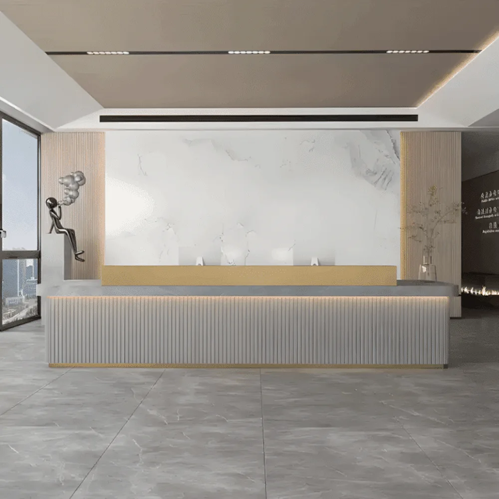 Modern Minimalist Company Hotel Front Desk