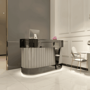 Modern Reception Desk for Beauty Salons - L120 X W60 X H100 CM