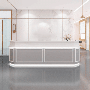 Rectangle Engineered Wood Reception Desk - L120 X W60 X H100 CM