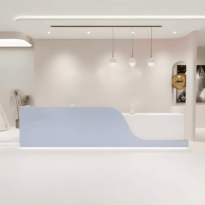 Rectangular Laminate Reception Desk - L100 x W60 x H100 CM