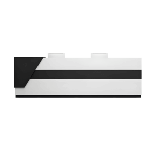 Simple Creative Reception Desk - L280 x W60 x H105 CM Drawers+ Door storage (set of 2)