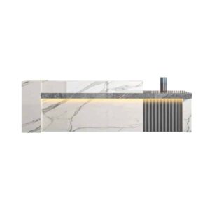 Modern Front Desk Cashier Counter - Maoters - L150 x W60 x H100 CM, Right type