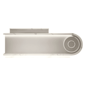 Modern Minimalist Curved Counter - Maoters - L220 X W60 X H100 CM
