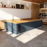 Simple Milk Tea Coffee Bar Baking Counter