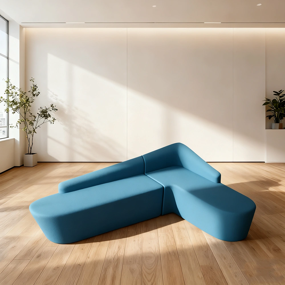 Creative Irregular Shaped Lounge Office Sofa Set