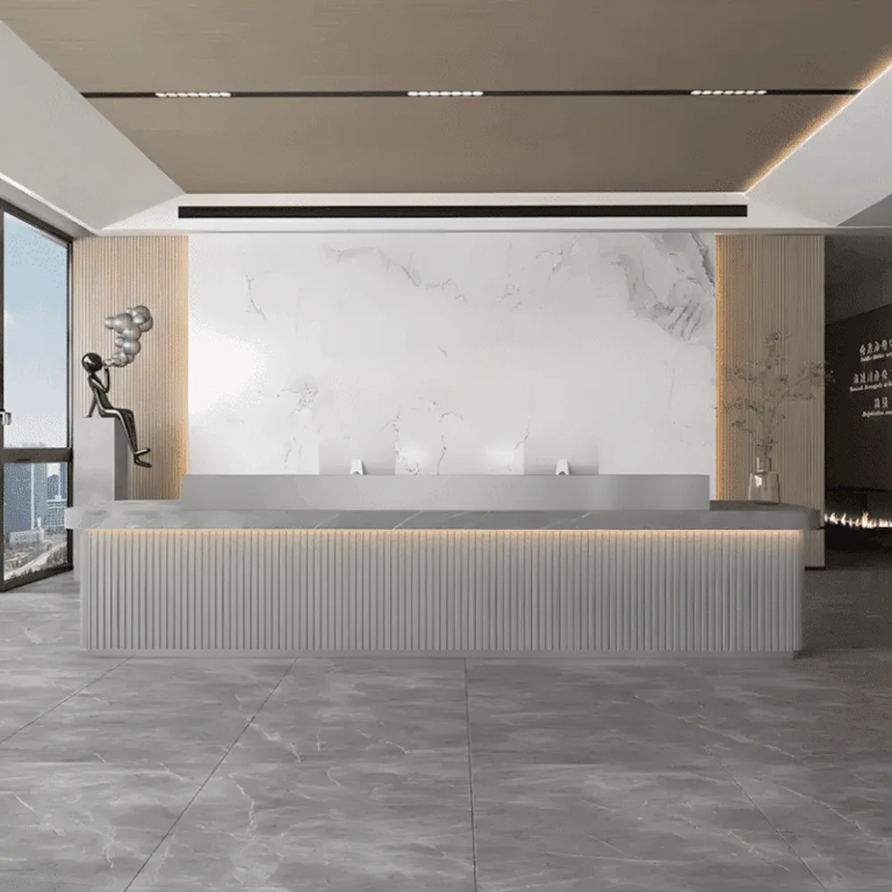 Modern Minimalist Company Hotel Front Desk