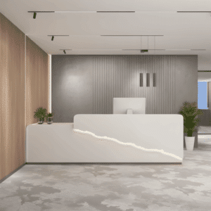 Elegant Front Desk Reception Counter - L180 x W60 x H100 CM