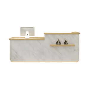 Simple Modern Small Bar Shop Corner Desk Table - L160 x W60 x H100 CM