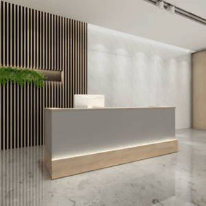 Modern Light Luxury Reception Desk - Maoters - L260 x W60 x H100 CM