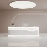 Simple and Stylish Rectangular Reception Desk - Maoters