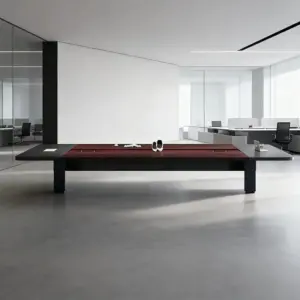 Sturdy Large Rectangular Conference Table - L350 x W150 x H75 CM