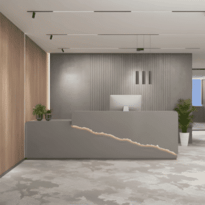 Elegant Front Desk Reception Counter - L220 x W60 x H100 CM