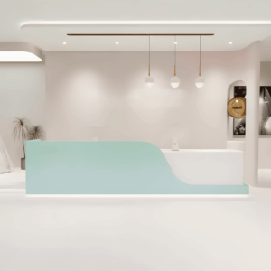 Rectangular Laminate Reception Desk - L260 x W60 x H100 CM
